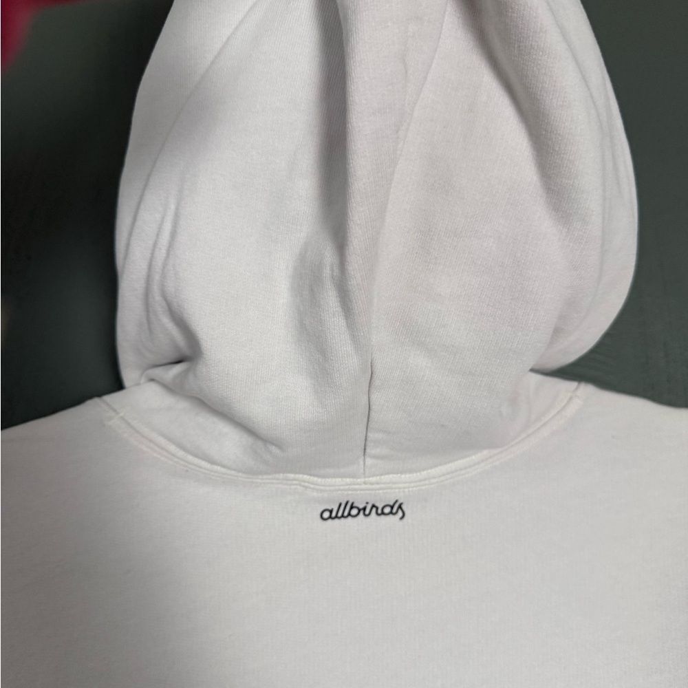 Allbirds R&R Hoodie Natural White Prima Organic Cotton Women Size L - Picture 7 of 8